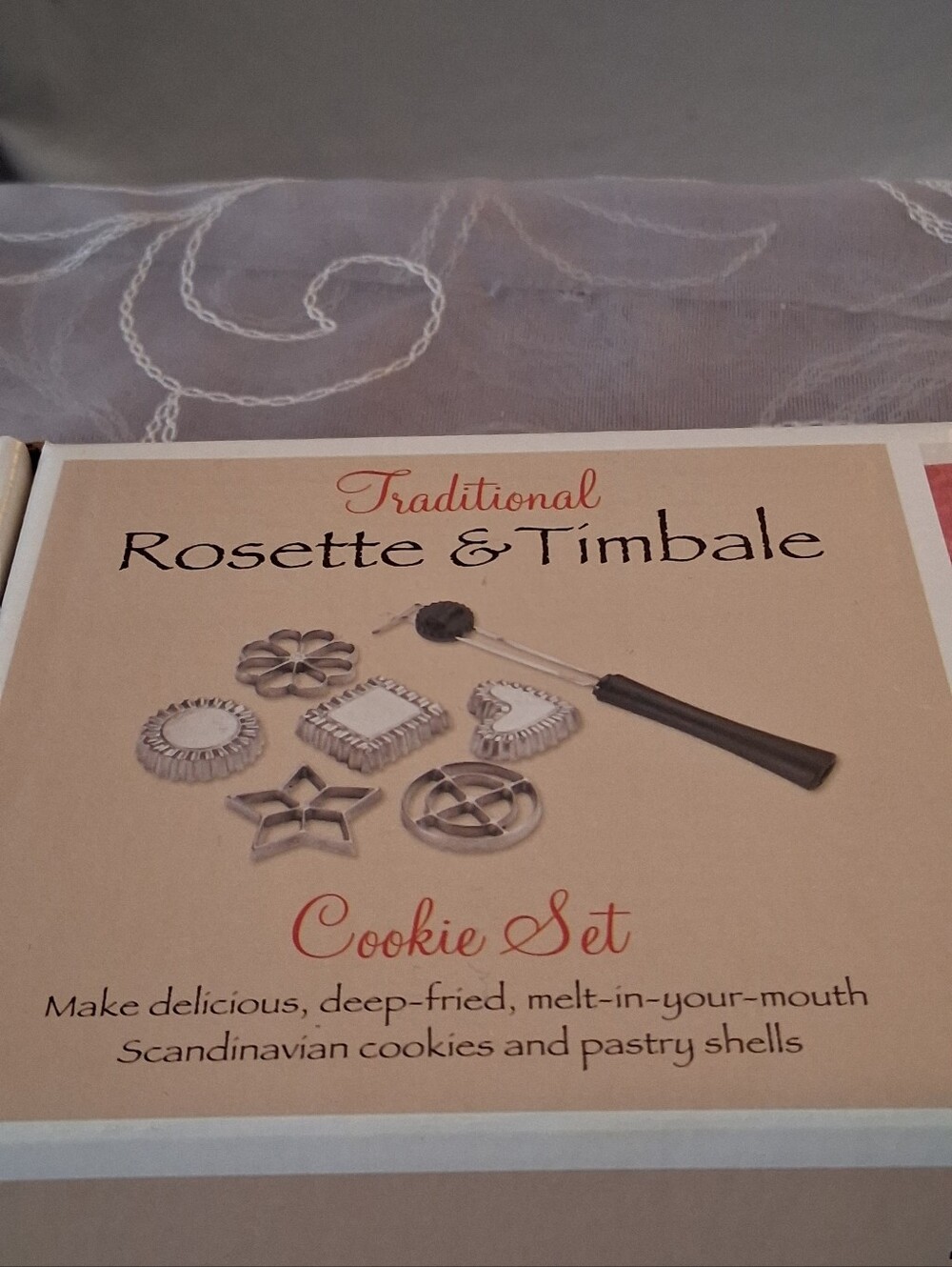 Nordic Ware Vintage (1978-1984) Rosette & Timbale 7Pc Iron Cookie Set W/Orig Box